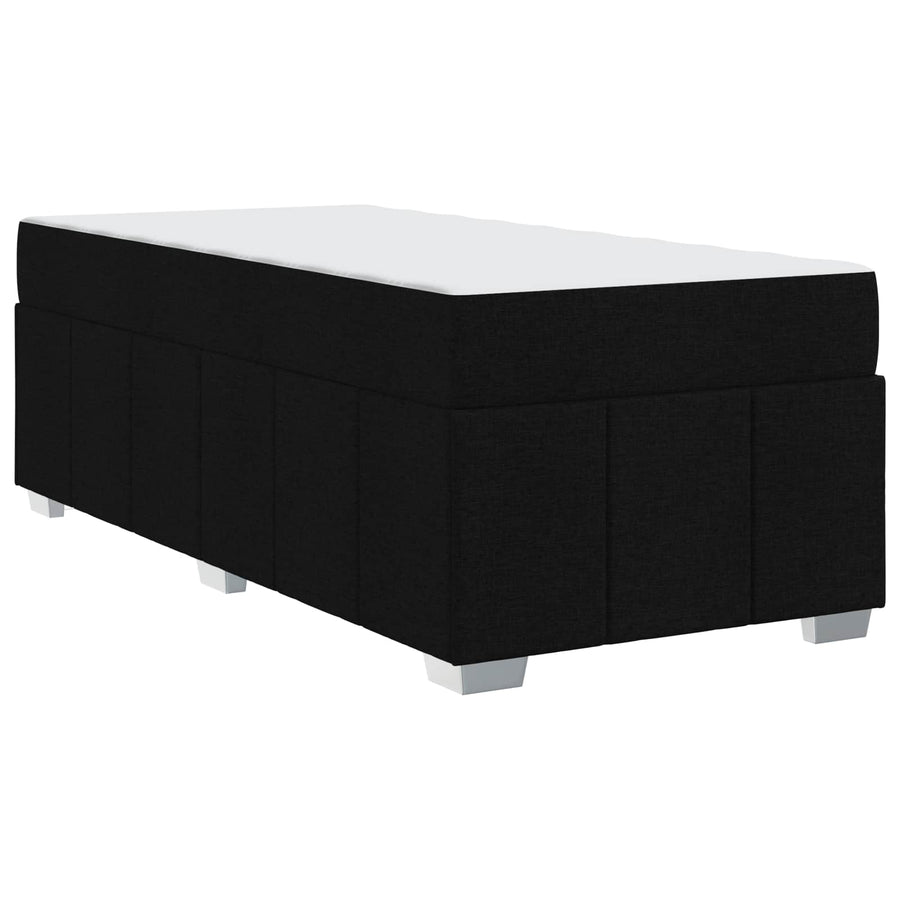Bedframe met matras Zwart 90 x 200 cm Stof
