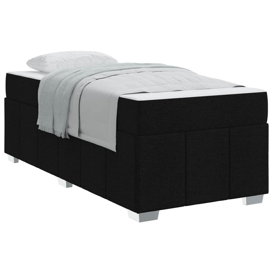 Bedframe met matras Zwart 90 x 200 cm Stof