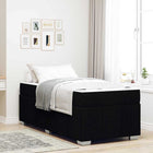 Bedframe 100x200 cm stof zwart