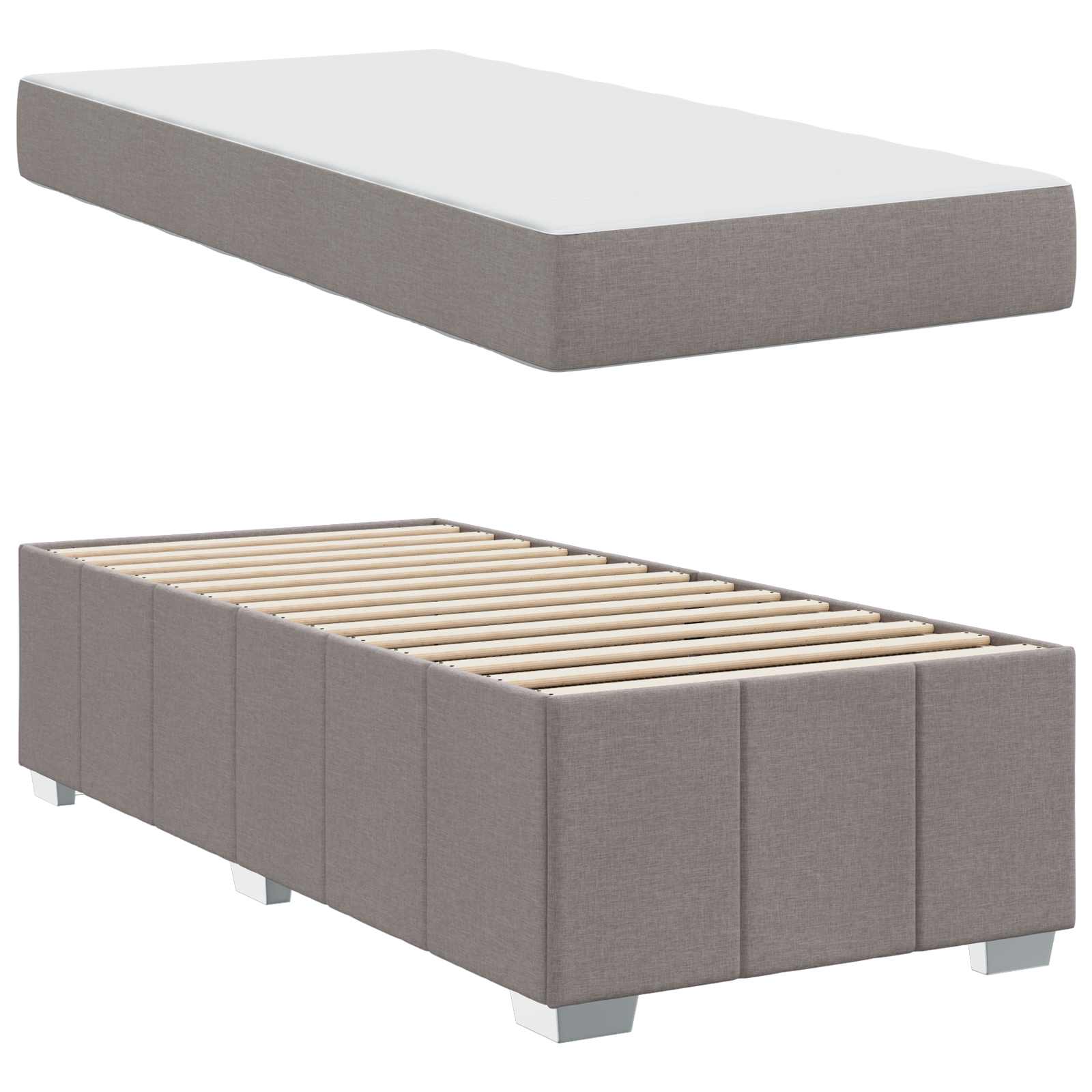 Bedframe Met Matras Stof 100 x 200 cm