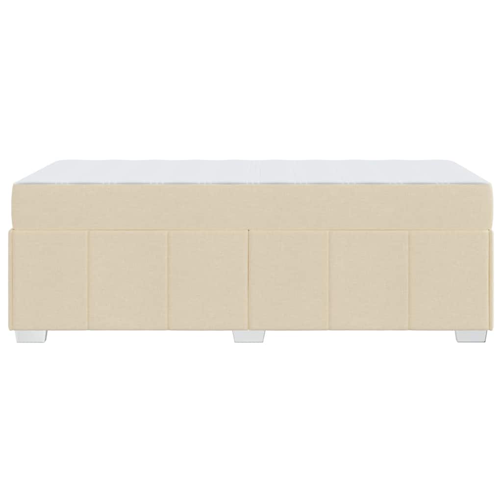 Bedframe met matras Crème 100 x 200 cm Stof