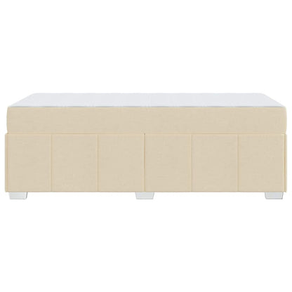 Bedframe met matras Crème 100 x 200 cm Stof