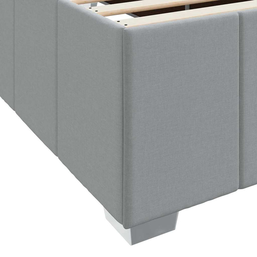 Bedframe Lichtgrijs 120 x 190 cm Stof