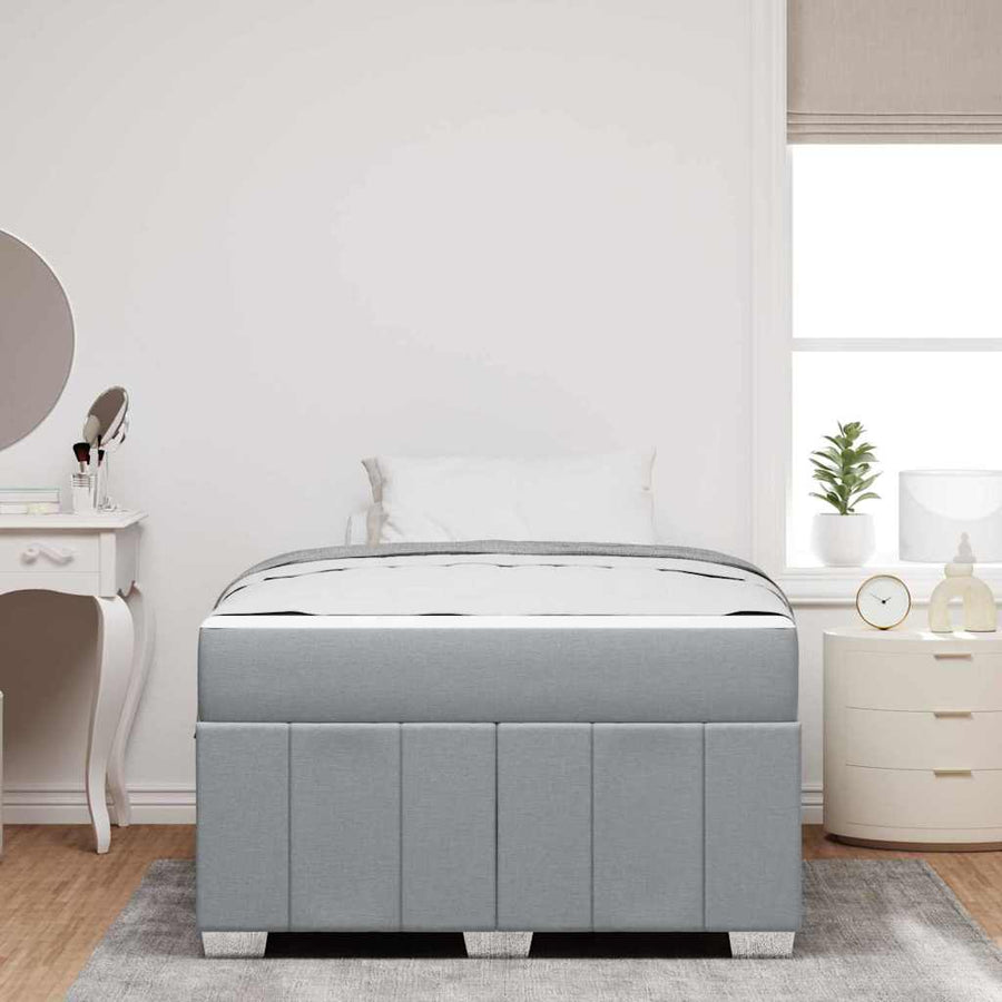 Bedframe Lichtgrijs 120 x 190 cm Stof