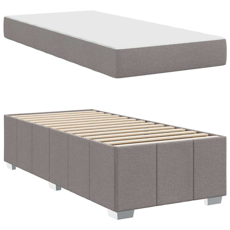 Bedframe Taupe 120 x 190 cm Stof