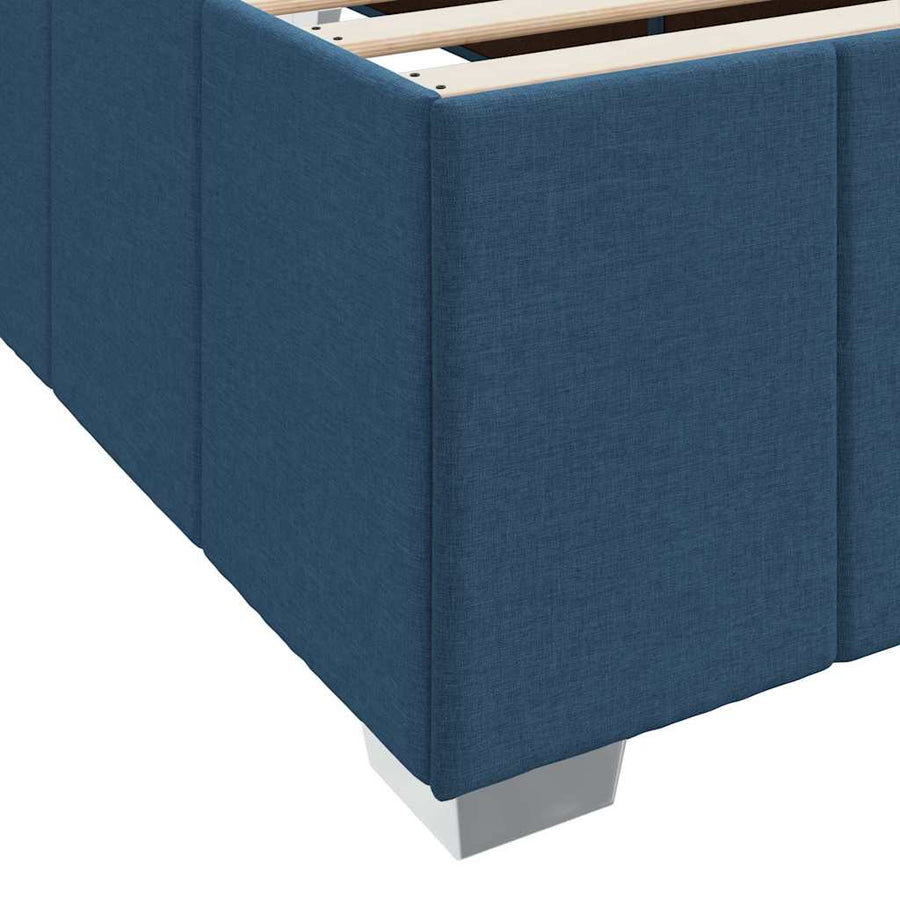 Bedframe Blauw 120 x 190 cm Stof