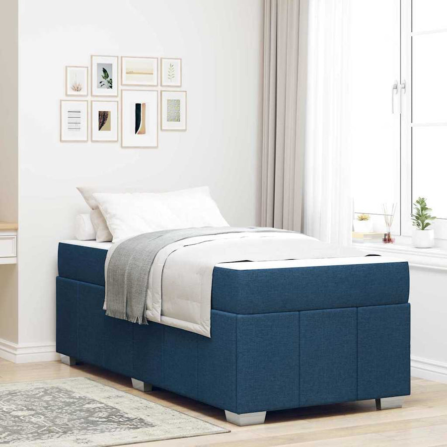 Bedframe Blauw 120 x 190 cm Stof