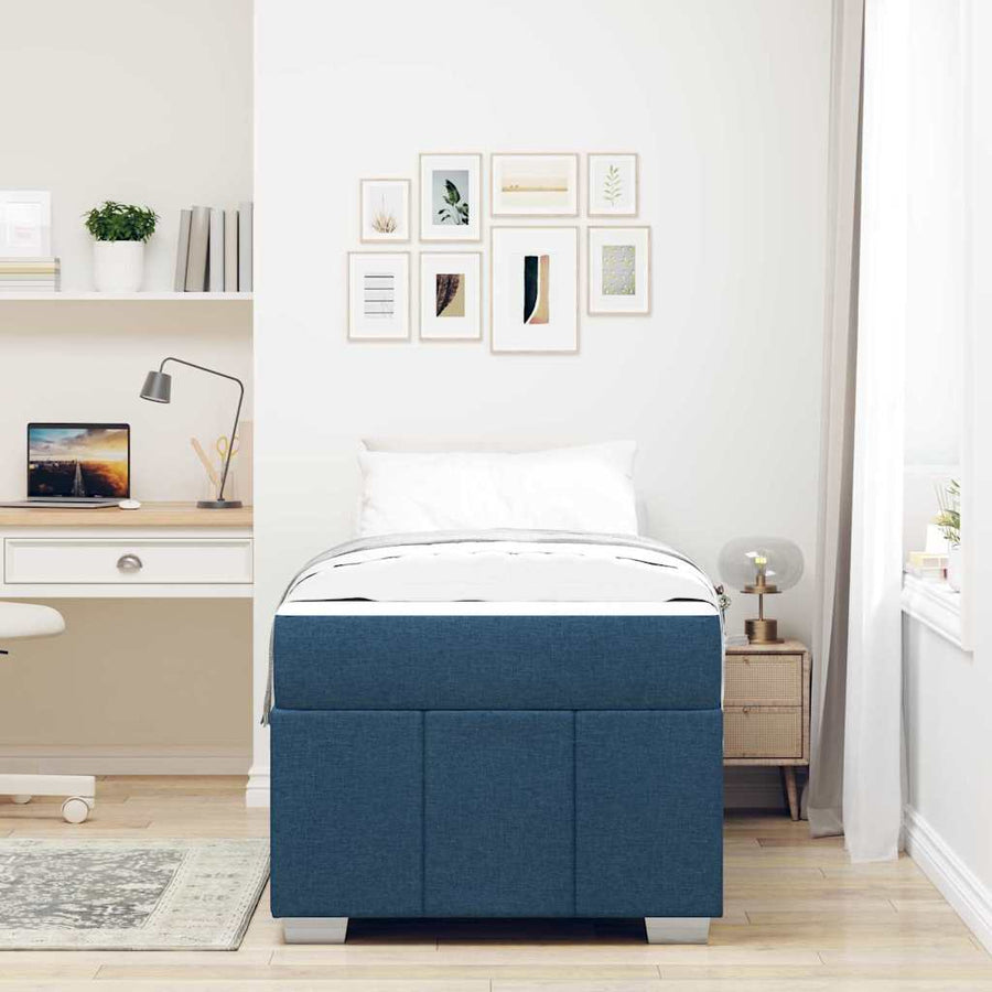 Bedframe Blauw 120 x 190 cm Stof