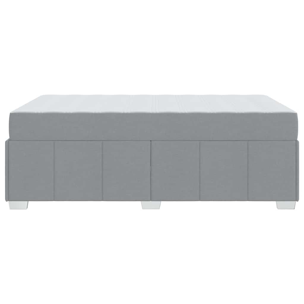 Bedframe Met Matras Lichtgrijs 120 X 200 Cm Stof