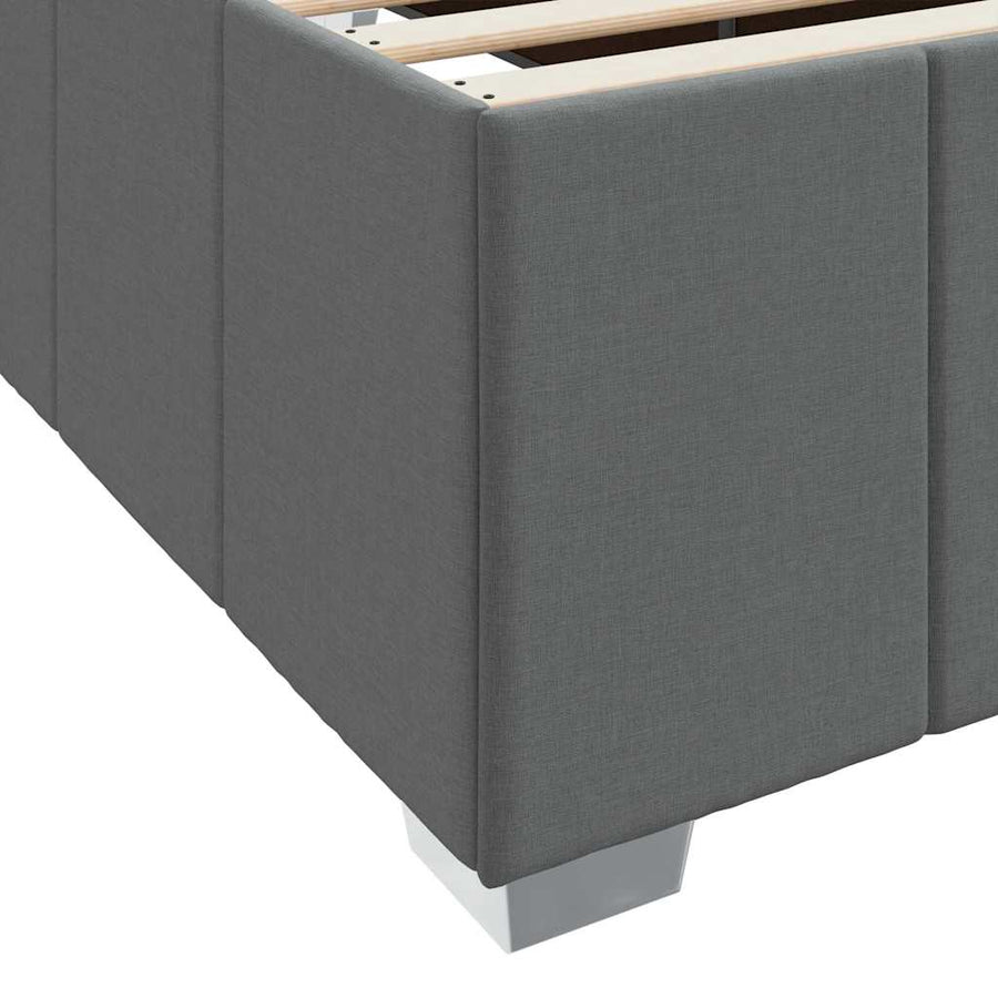 Bedframe Donkergrijs 120 x 200 cm Stof