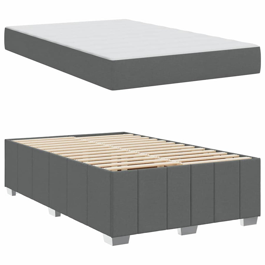 Bedframe Donkergrijs 120 x 200 cm Stof