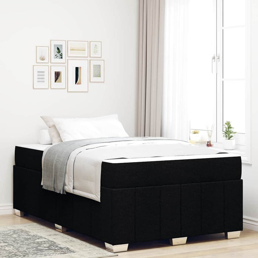 Bedframe Zwart 120 x 200 cm Stof