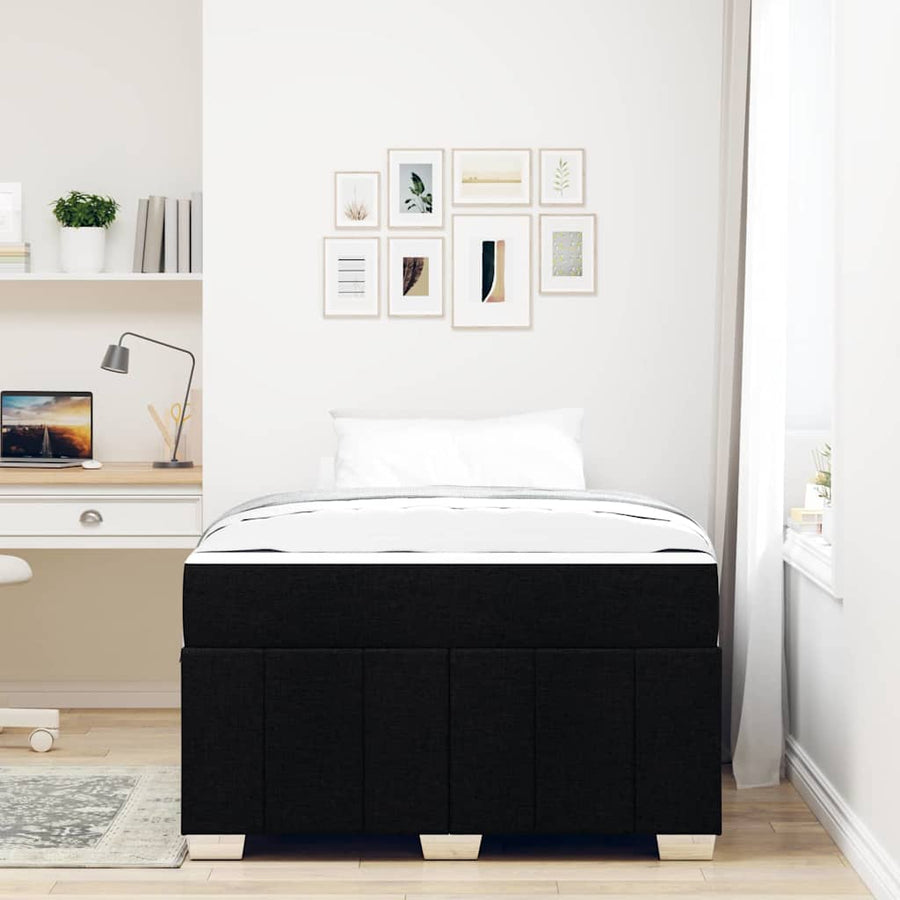 Bedframe Zwart 120 x 200 cm Stof