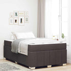Bedframe 120x200 cm donkerbruin stof