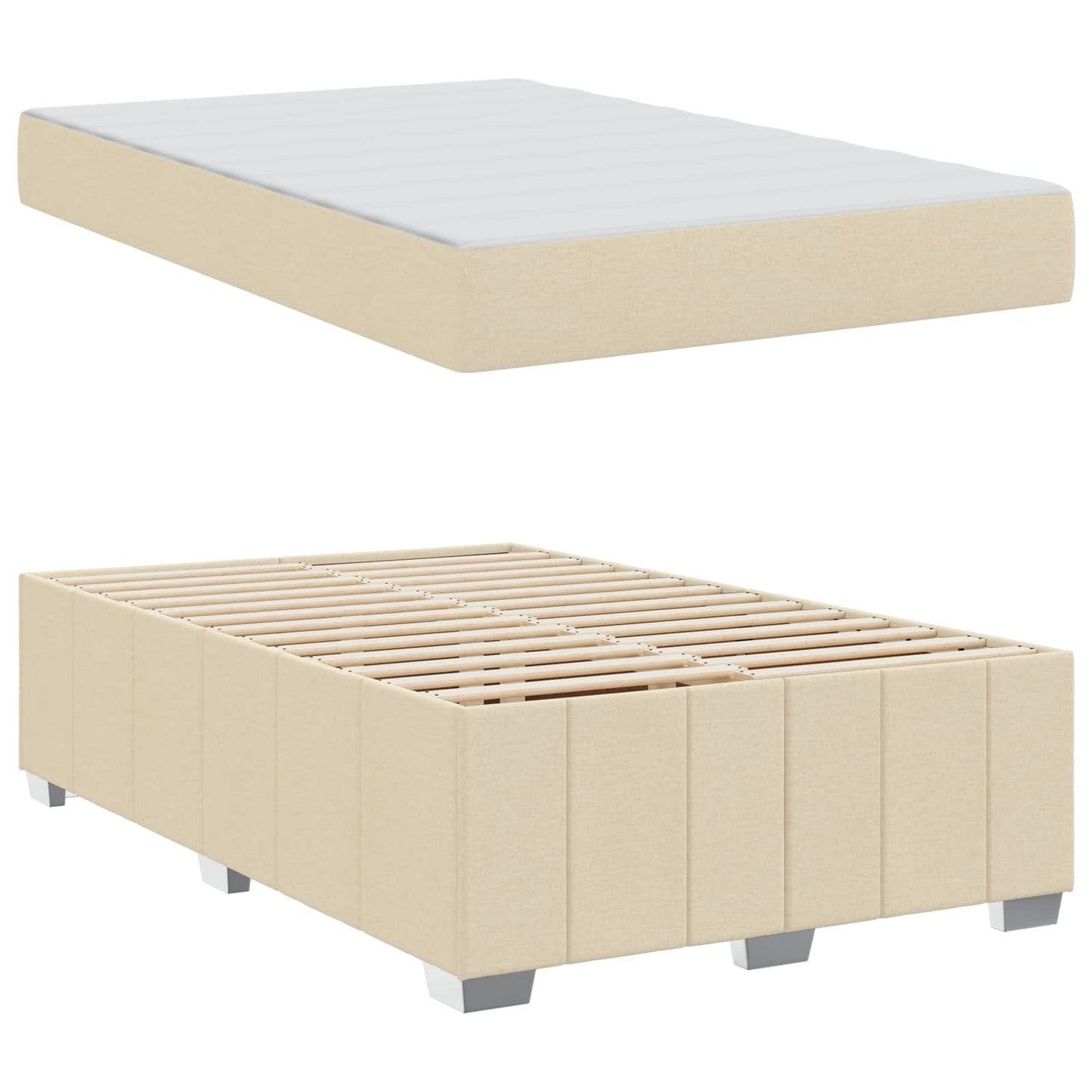 Bedframe Met Matras Stof 120 x 200 cm