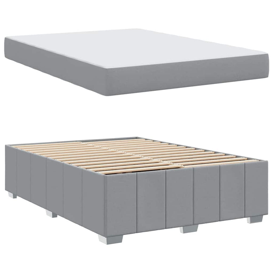 Bedframe Lichtgrijs 140 x 200 cm Stof