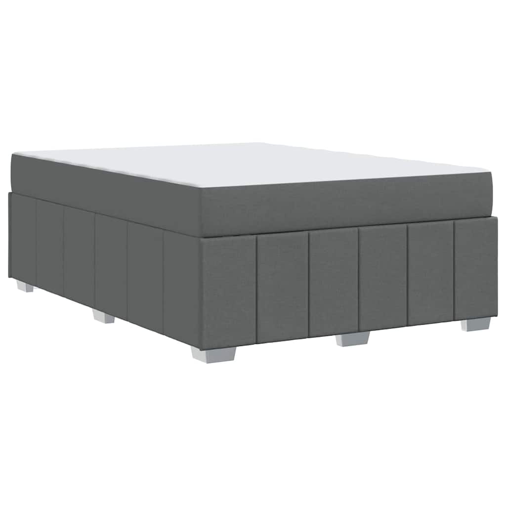 Bedframe Donkergrijs 140 x 200 cm Stof
