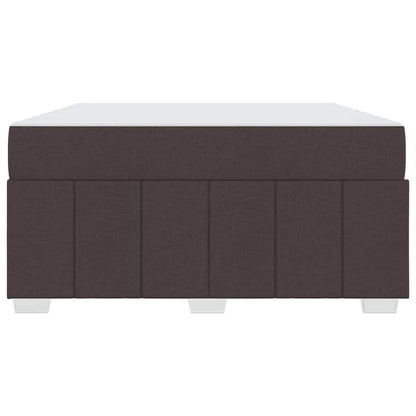 Bedframe met matras Donkerbruin 140 x 200 cm Stof