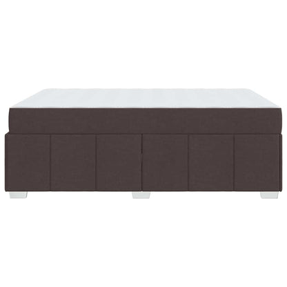 Bedframe met matras Donkerbruin 140 x 200 cm Stof