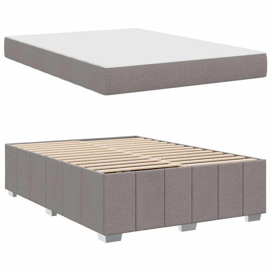 Bedframe Taupe 140 x 200 cm Stof
