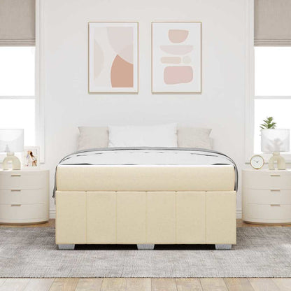 Bedframe Crème 140 x 200 cm Stof