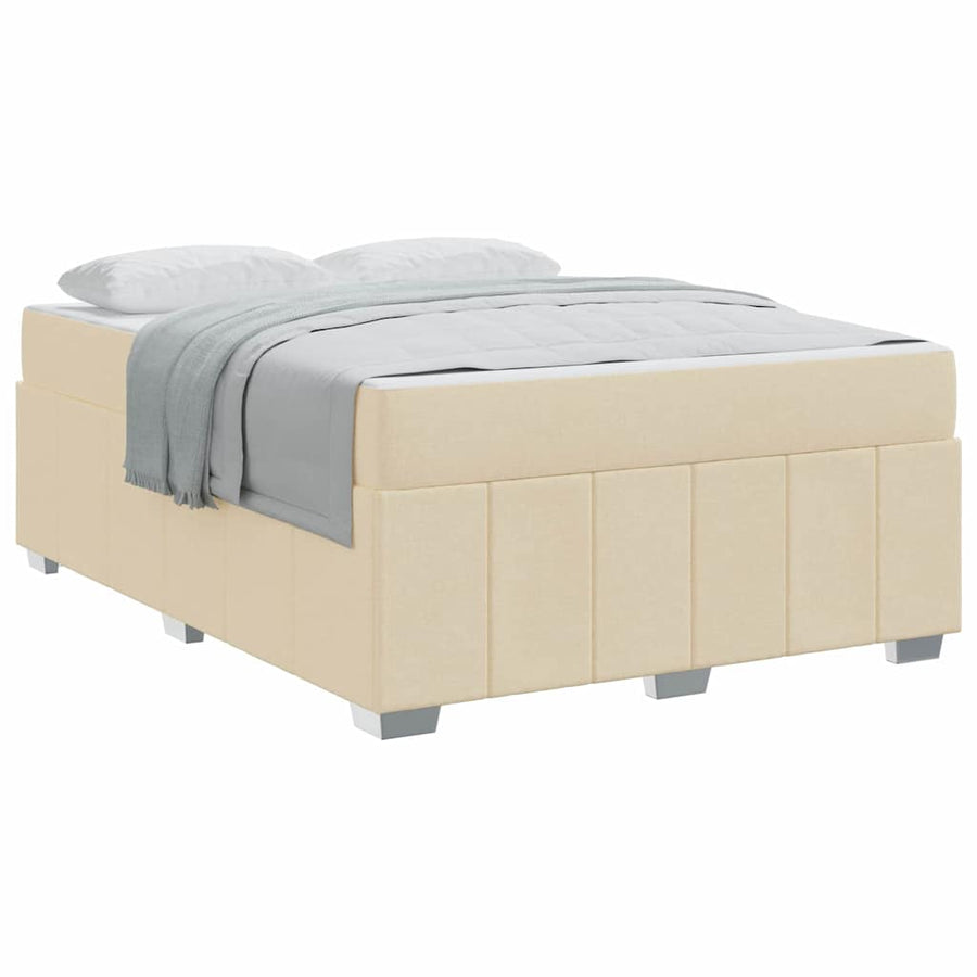 Bedframe Crème 140 x 200 cm Stof