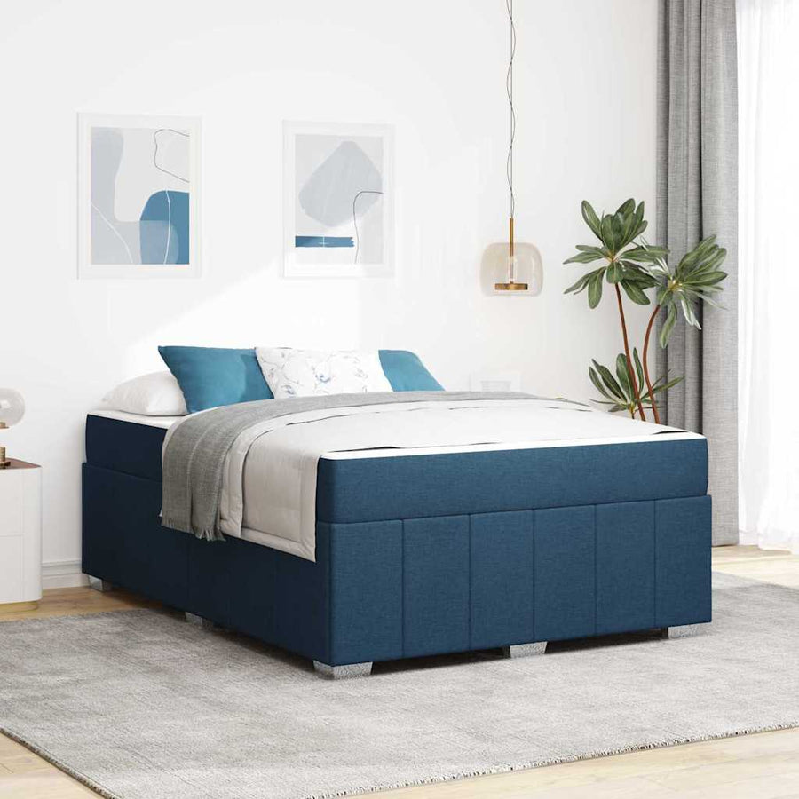 Bedframe Blauw 140 x 200 cm Stof