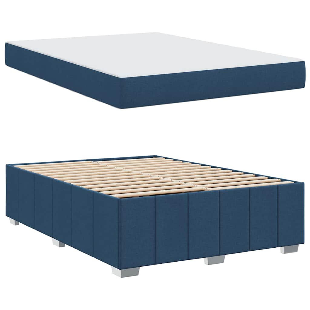 Bedframe Blauw 140 x 200 cm Stof
