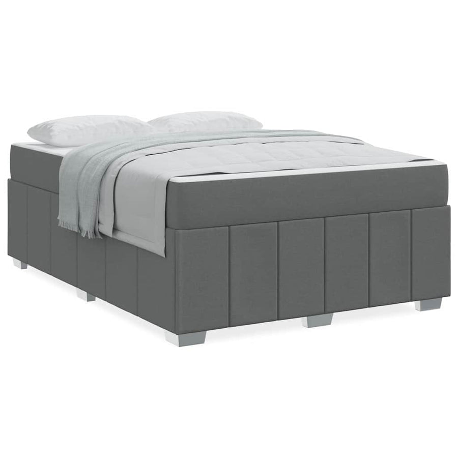 Bedframe Donkergrijs 160 x 200 cm Stof
