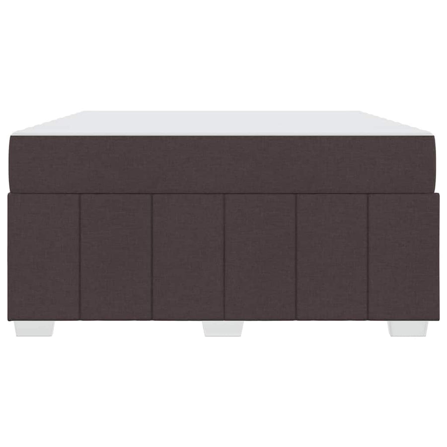 Bedframe met matras Donkerbruin 160 x 200 cm Stof