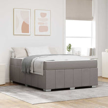 Bedframe met matras Taupe 160 x 200 cm Stof