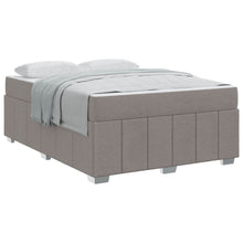 Bedframe met matras Taupe 160 x 200 cm Stof