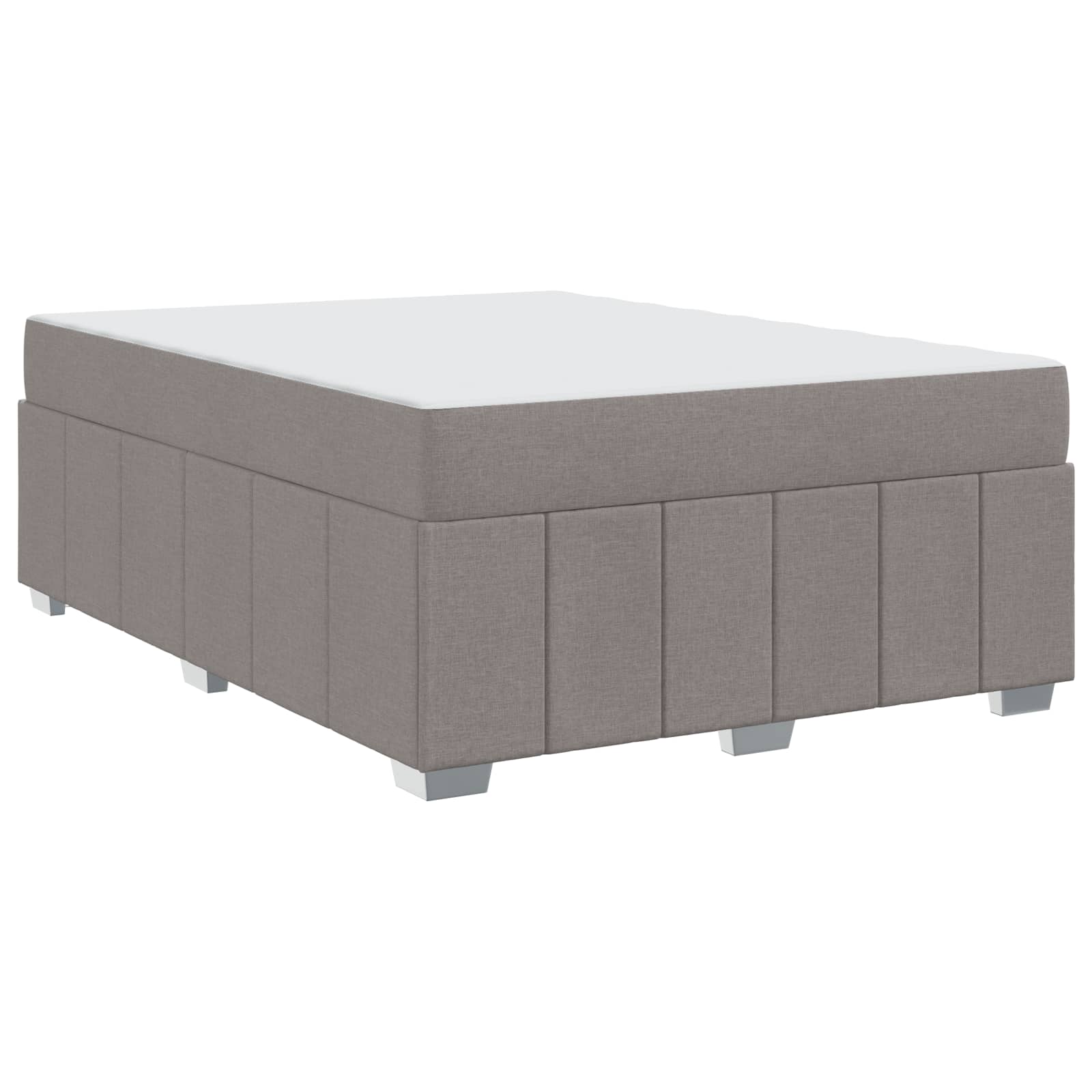 Bedframe met matras Taupe 160 x 200 cm Stof