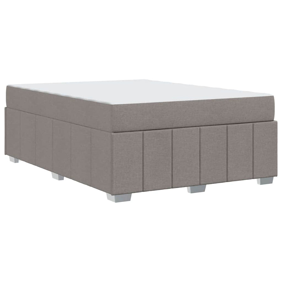 Bedframe met matras Taupe 160 x 200 cm Stof