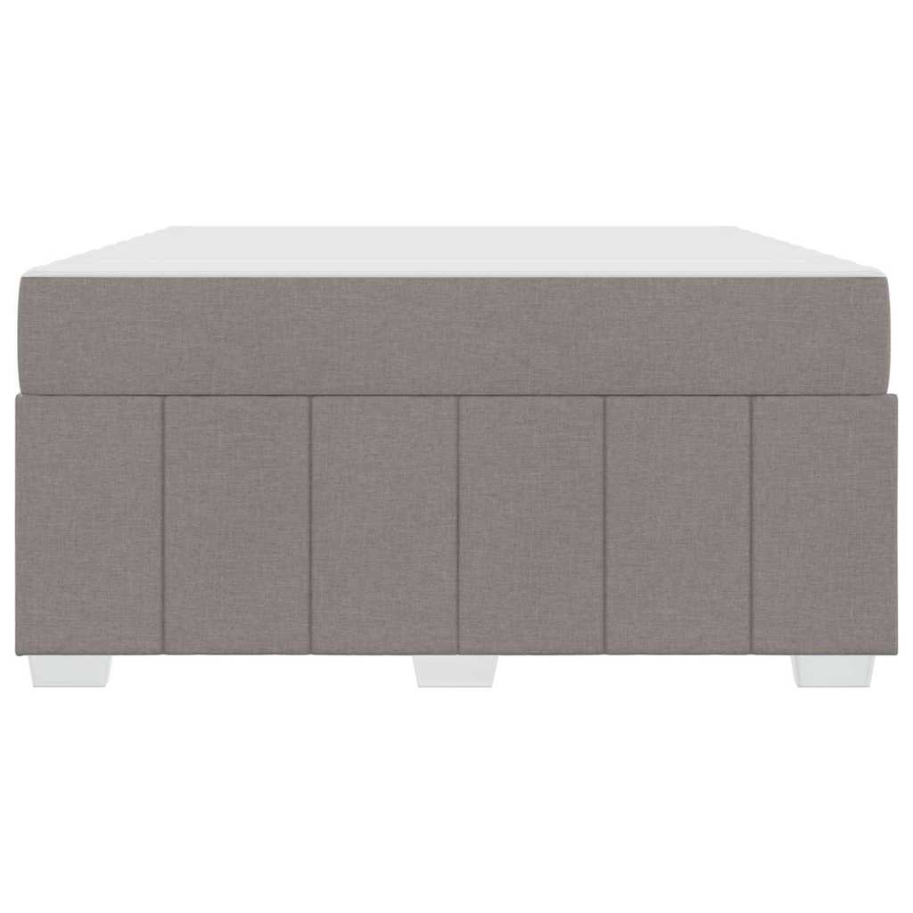 Bedframe met matras Taupe 160 x 200 cm Stof