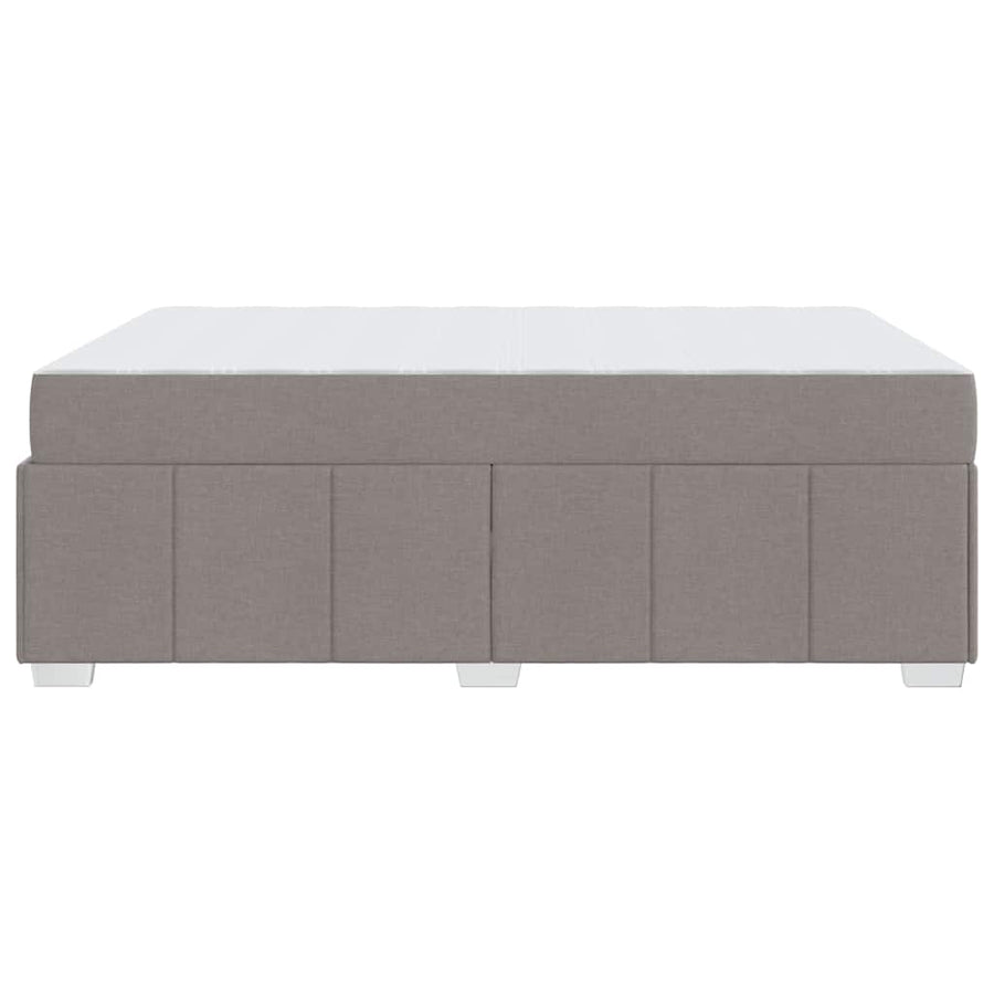 Bedframe met matras Taupe 160 x 200 cm Stof
