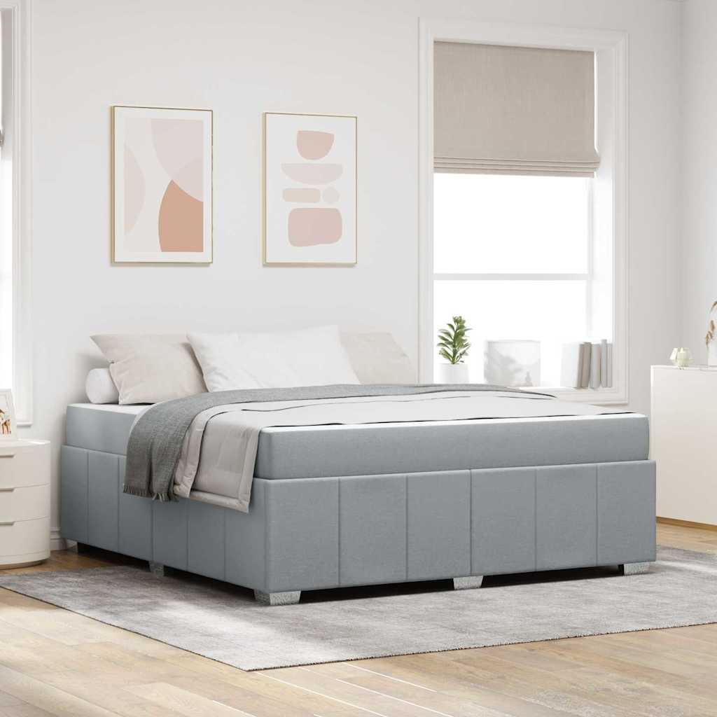 Bedframe Lichtgrijs 180 x 200 cm Stof