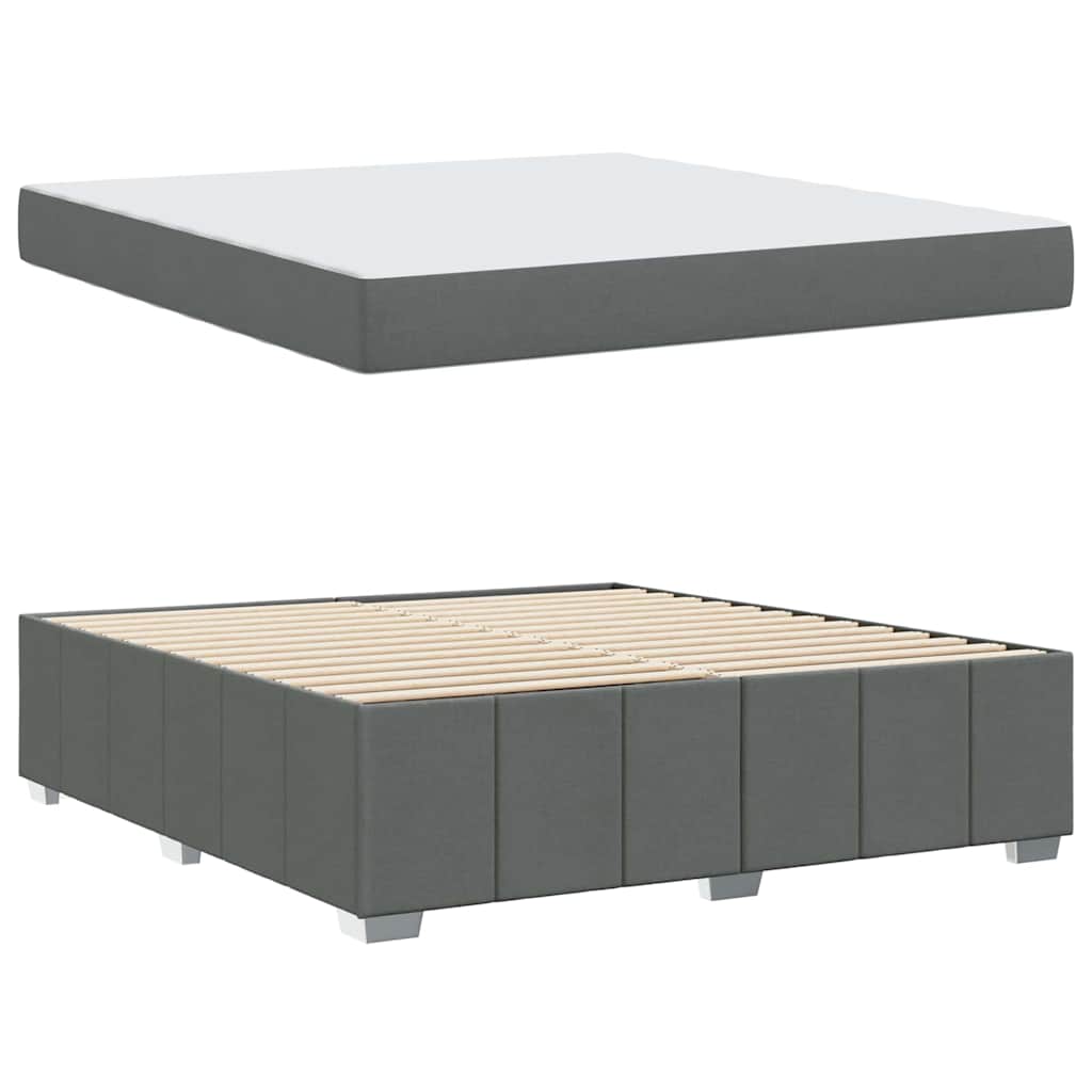 Bedframe Donkergrijs 180 x 200 cm Stof