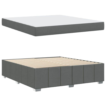 Bedframe Donkergrijs 180 x 200 cm Stof