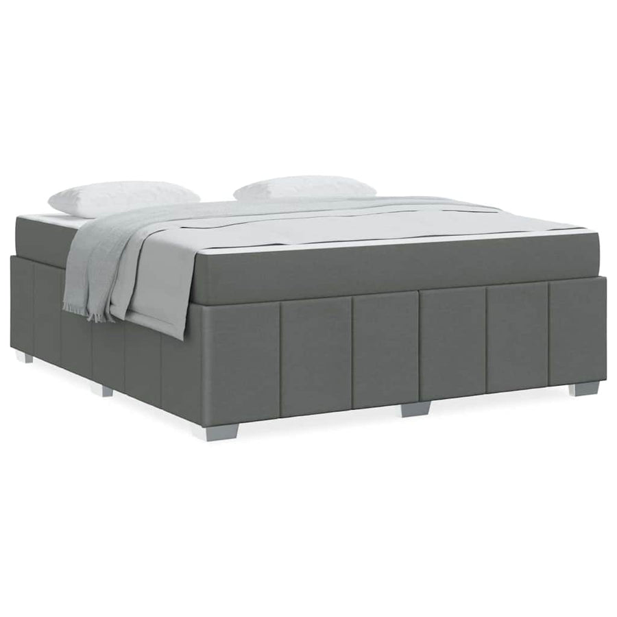 Bedframe Donkergrijs 180 x 200 cm Stof
