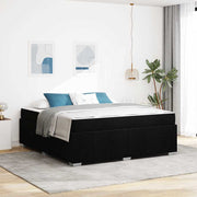 Bedframe 180x200 cm stof zwart