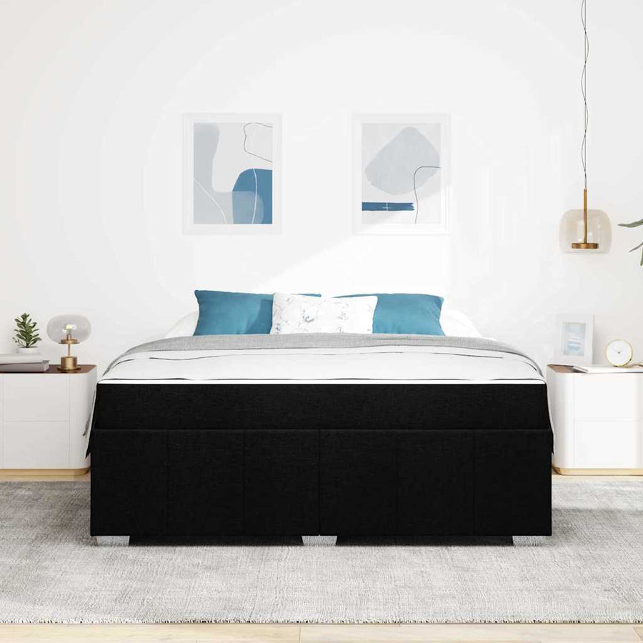 Bedframe Zwart 180 x 200 cm Stof