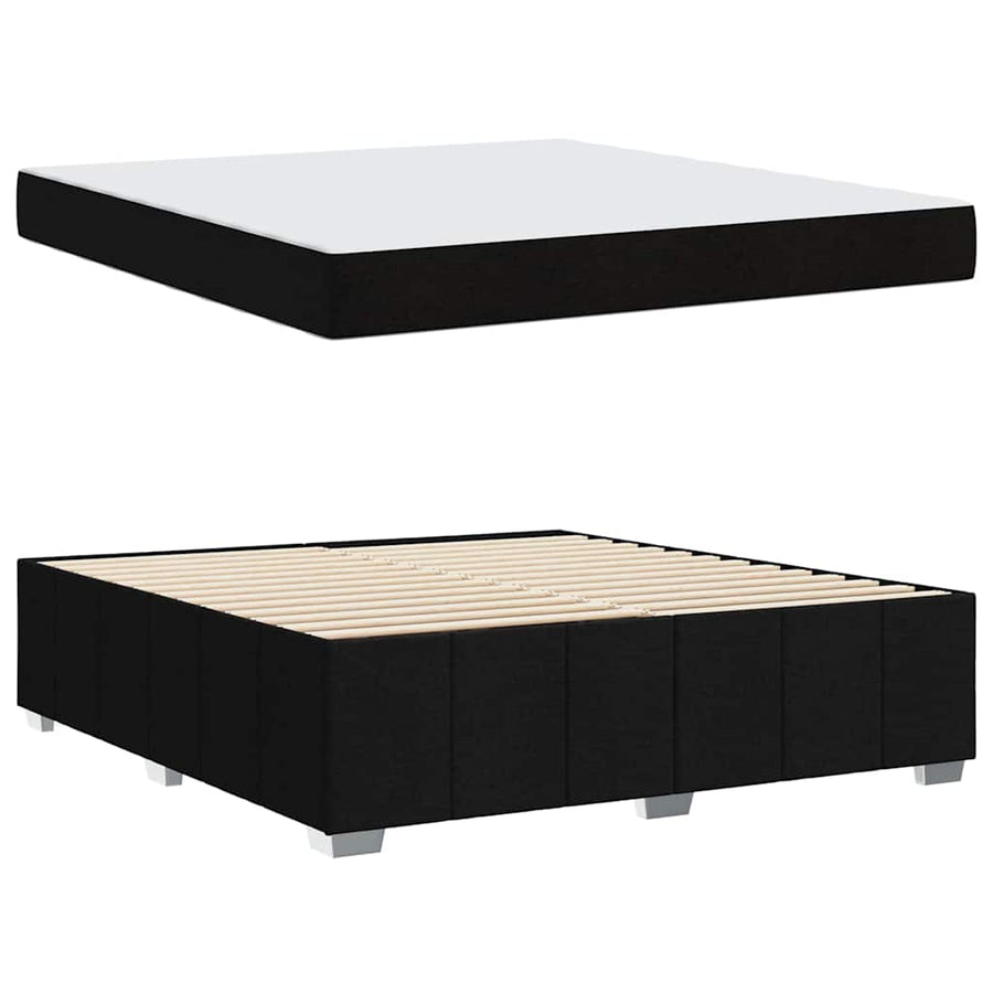 Bedframe Zwart 180 x 200 cm Stof