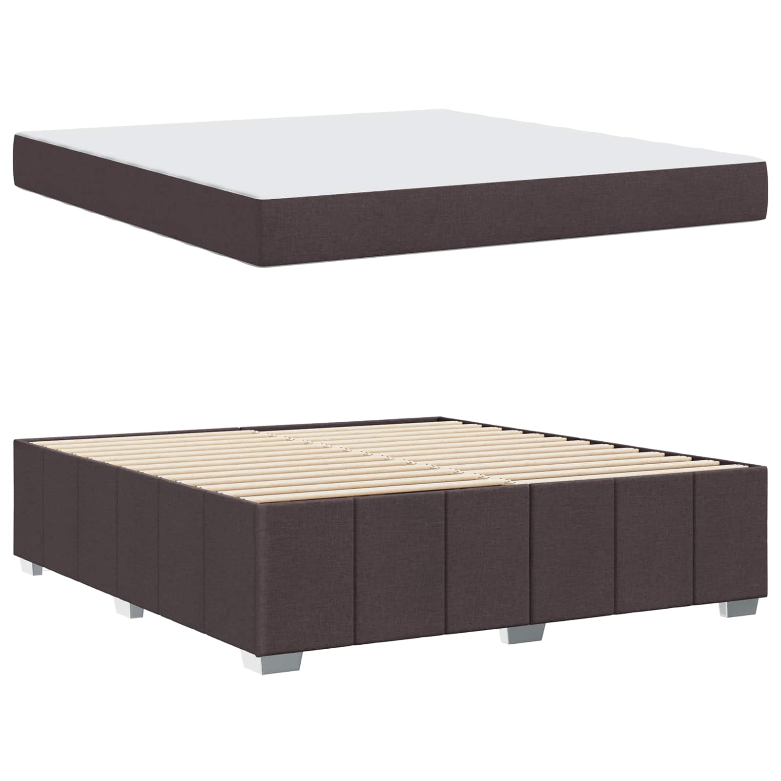 Bedframe Met Matras Stof 180 x 200 cm