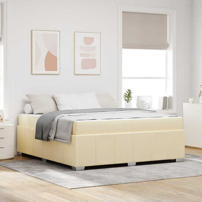 Bedframe Crème 180 x 200 cm Stof