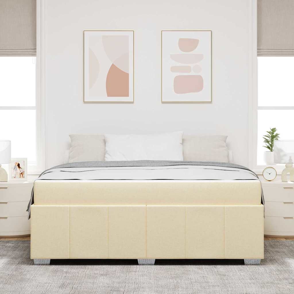 Bedframe Crème 180 x 200 cm Stof