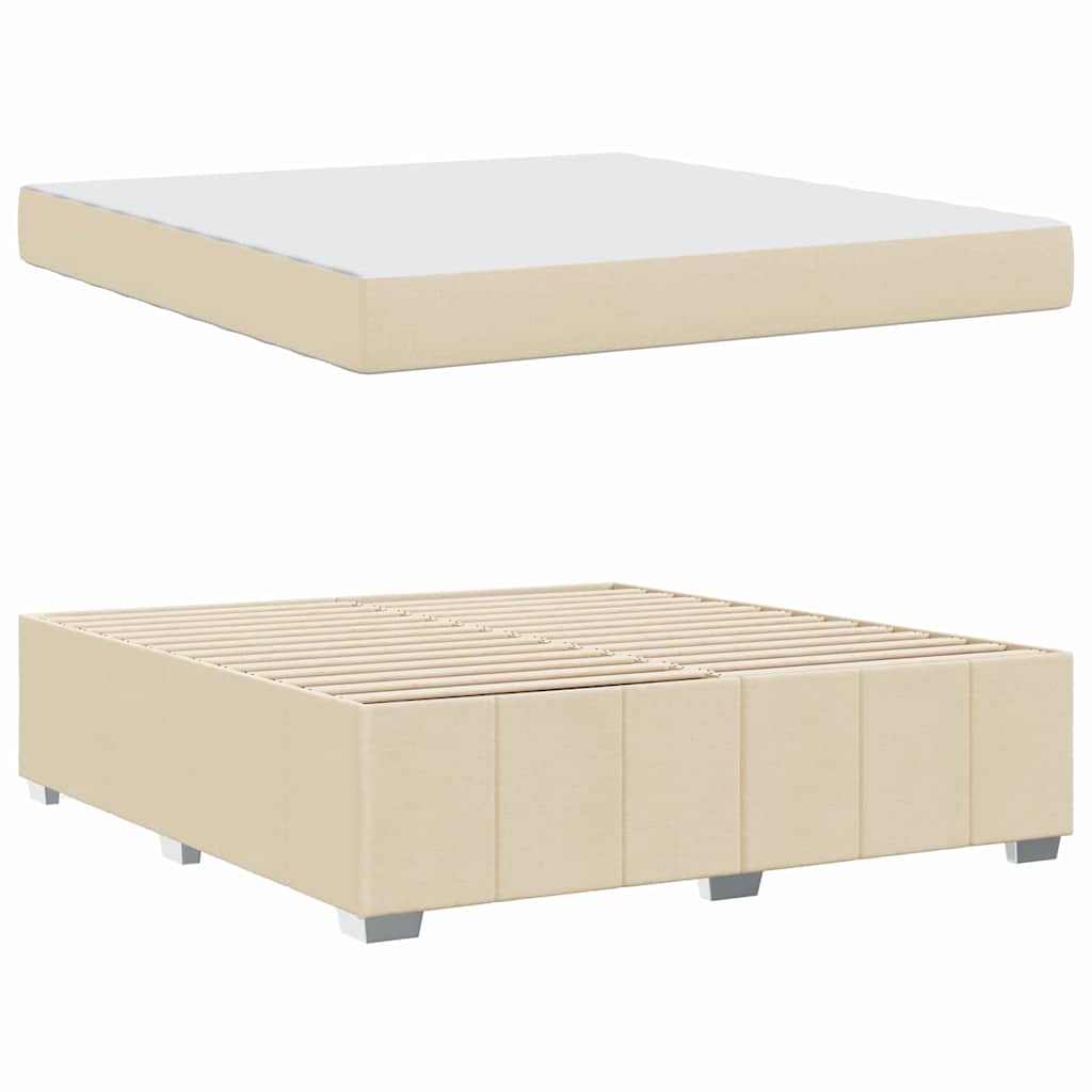 Bedframe Crème 180 x 200 cm Stof