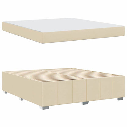 Bedframe Crème 180 x 200 cm Stof