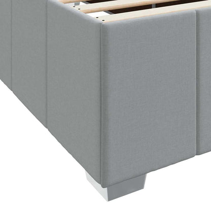 Bedframe Lichtgrijs 200 x 200 cm Stof