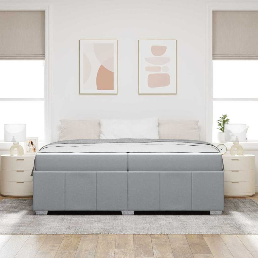 Bedframe Lichtgrijs 200 x 200 cm Stof